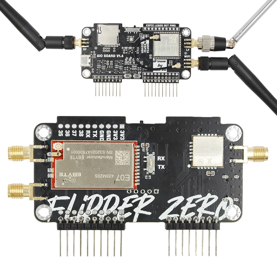 Pre Flipper Zero Multiboard 2.4G Expanzia modulu WiFi Nrf24 + ESP32 Expanzia Vysoký zisk CC1101 Modul