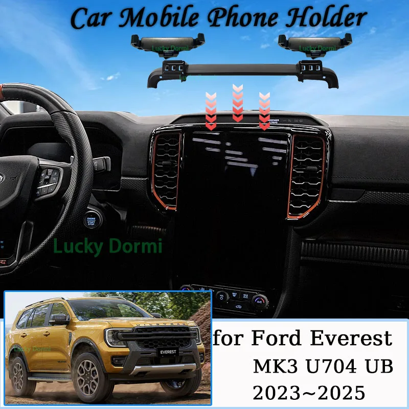 Pre Ford Everest MK3 U704 UB 2023 ~ 2025 Držiak mobilného telefónu MAGNETICKÝ MAGSAFE MONT SCREE Držiak Gravity STAND Príslušenstvo