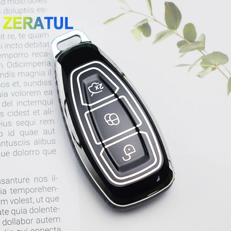 Pre Ford Fiesta Focus 3 4 Mondeo Ecosport Kuga Focus St TPU Shell FOB Holder Protector CAR RETIBER SMART KEY PAN