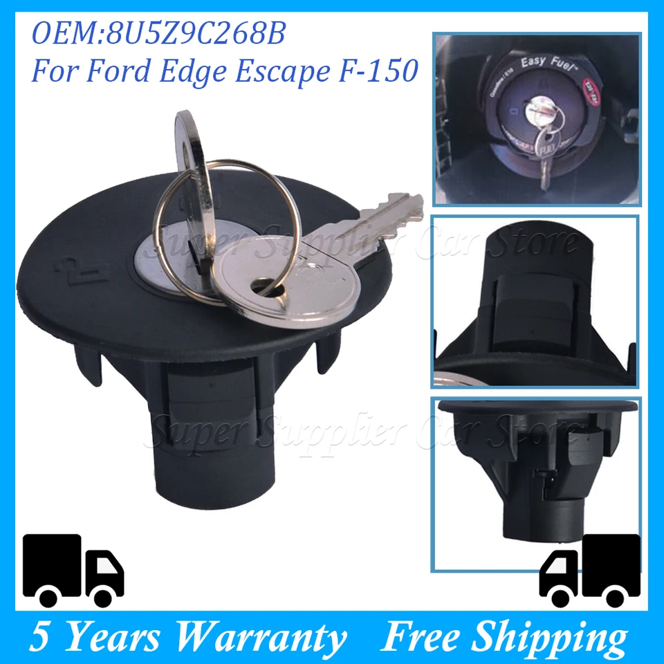 Pre Ford Focus F150 Explorer Escape Mustang Fusion Lincoln MKT uzamknutia palivovej nádrže s kľúčom 8U5A9C268AC 8U5Z9C268B