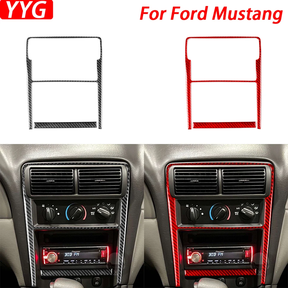 Pre Ford Mustang 2001-2004 Centrálne ovládacie rádio CD CD CD CD Cover Cover Cover Interiér dekoratívne príslušenstvo nálepka