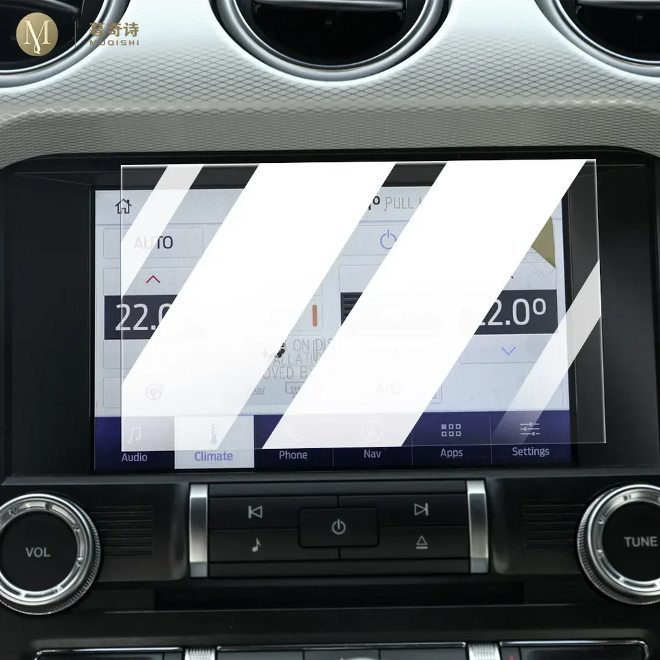 Pre Ford Mustang 2022-2024CAR GPS navigačný film LCD Temperovaný sklenený ochranný film Anti-Scratch Film Interior Accessory
