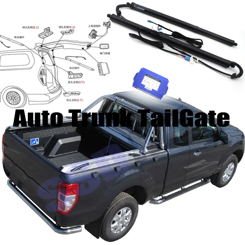 Pre Ford Ranger T6 Automobilový kmeň kmeňa Elektrický liaheň Tailgate Tail Gate Strut Auto Auto zadné dvere ovládač