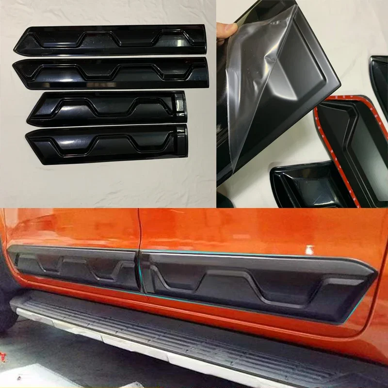 Pre Ford Ranger T6 T7 T8 PX XTL Wiltrak 2012 2013 2014 2015 2016 2017- 2021 ABS Matt bočné dvere Exteriér Slim Body Cladding