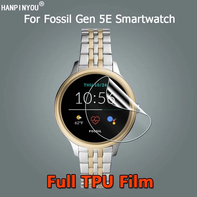 Pre fosílne gen 5e gen5e smartwatch 42 mm 44 mm ftw4056 FTW4047 Ultra Clear Slim Soft TPU Hydrogel Film Screent -Protector -Not Glass