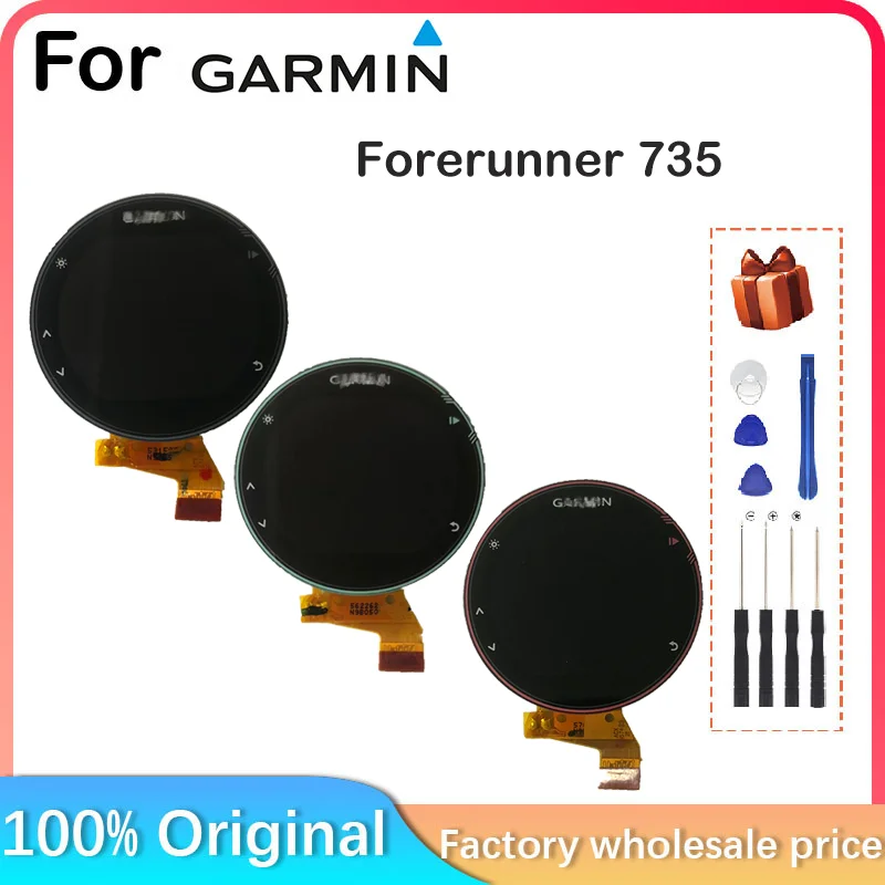 Pre Garmin Forerunner 735 735xt GPS Watch LCD Display Pobreží predný kryt pre Garmin Forerunner 735 Oprava a vymeňte diely