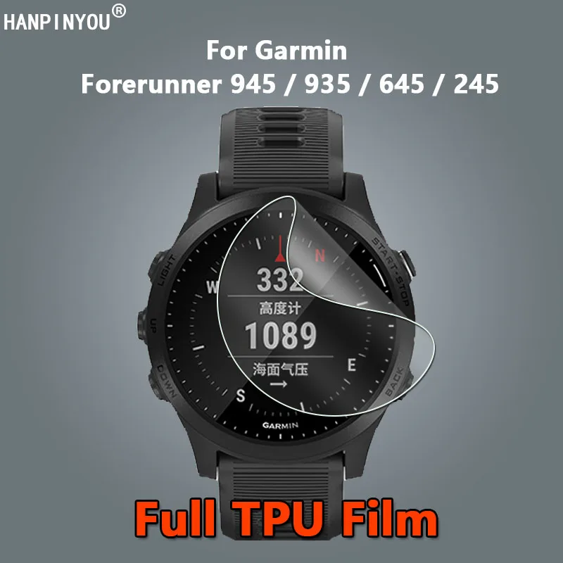 Pre Garmin Forerunner 945 LTE 935 645 245 45 Hudba Watch Clear Full Cover Soft