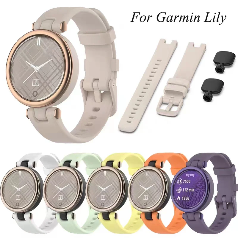 Pre Garmin Lily WatchBand Smart Watch Nahradenie Soft Silikone Sport Band Rains pre Garmin Lily Bracelet Accessories Correa