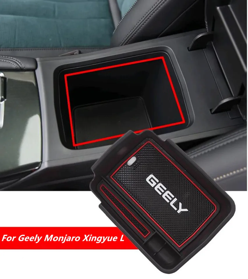 Pre Geely Monjaro Xingyue L 2022-2024 Centrum Console Organizátor Skladovací úložný priestor Interiér Storage Box Automatické príslušenstvo pre LHD