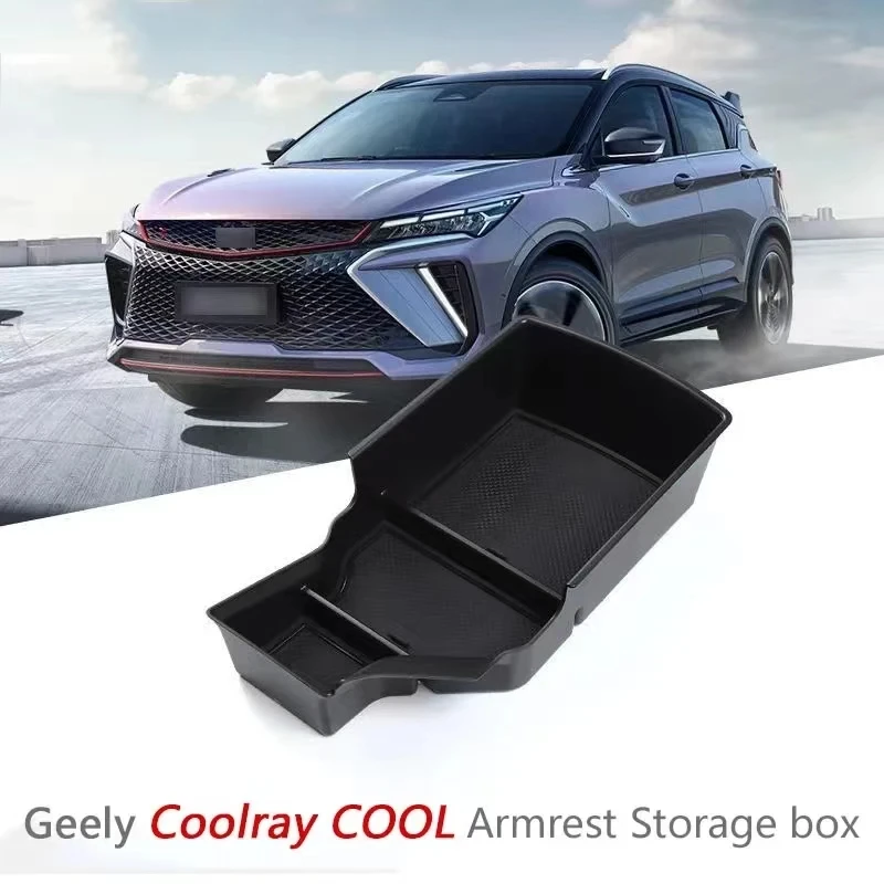 Pre Geely New Coolray 2022 2023 RESTYLING CAR STYLING STYLING Storage Box Interiér Centrálna ovládacia skrinka Automatické príslušenstvo