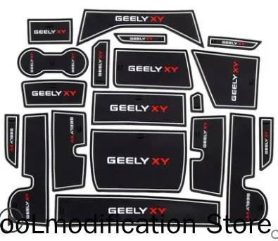 Pre Geely Tugella Xingyue FY11 2019 2020 2021 Interiér Neklipová rohož Dvere Groove Pad Gumber Gate Slot Cup Cushio Car Accessories