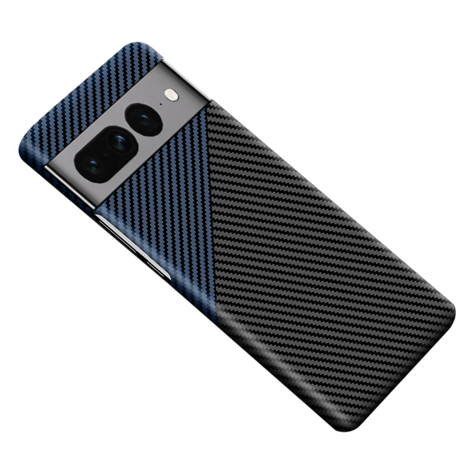 Pre Google Pixel 9 Pro XL puzdro ultra tenká imitácia uhlíkové vlákno textúra Plastici Ochranné nárazové príslušenstvo tvrdého krytu