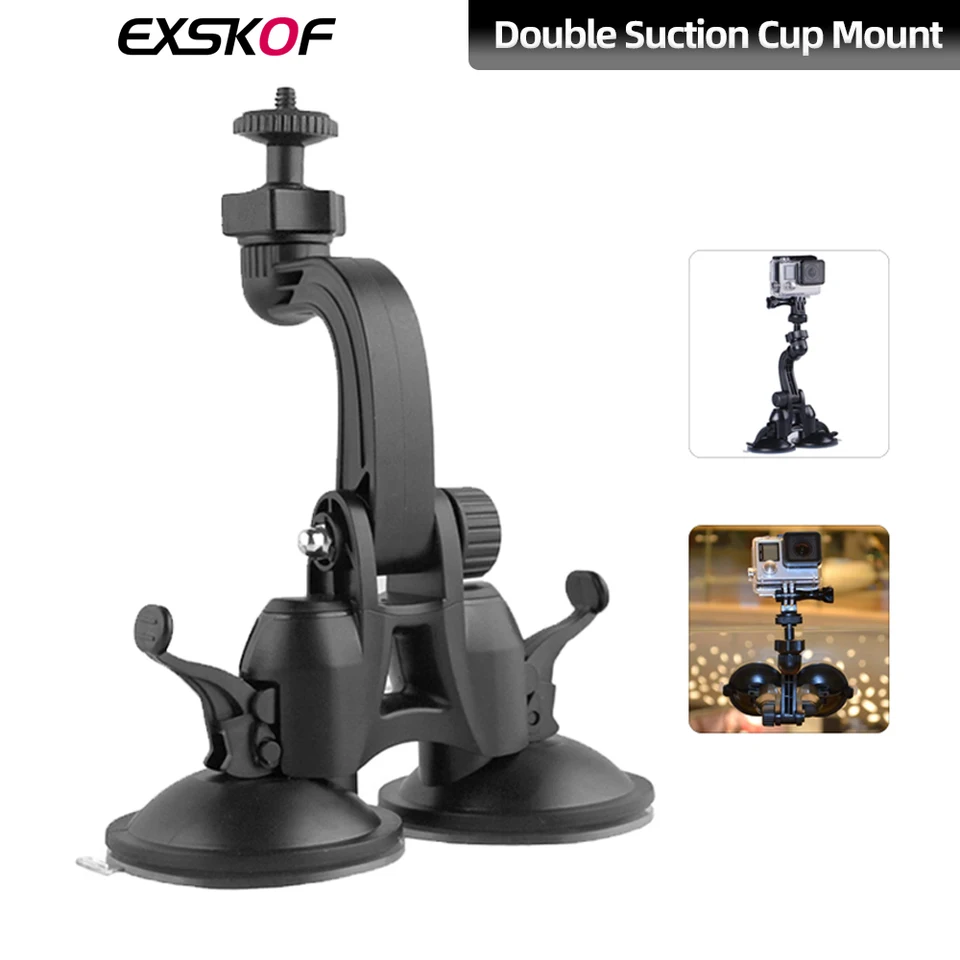 Pre GoPro Dual Saction Cup Mount Super Sact Car Saction Cup pre GoPro Hero 13 12 11 10 9 DJI Akcia 4 3 Insta360 x4 x3 Akaso