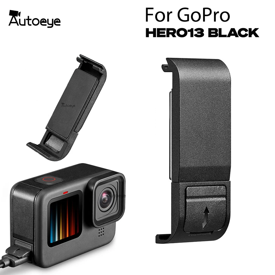 Pre GoPro Hero 13 12 12 Black Flip Battera Side Cover Odnímateľný výmenný veko na nabíjanie Puzdro na nabíjanie
