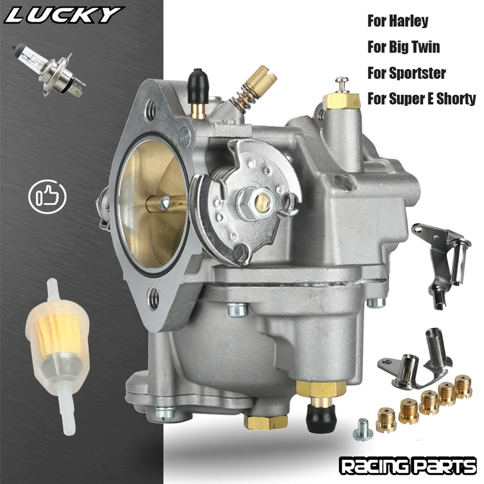 Pre Harley Carburetor Carb Kit Motocykel vymeňte karburátor pre Harley Big Twin Super E & Sportster S&S Shorty Carb 11-0420