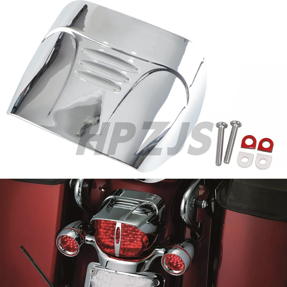 Pre Harley Motocykel Dyna Softail Touring Glide Road King Fxrs Tri Glide Trike Chrome ABS plastový kryt na zadné svetlo