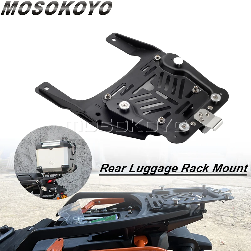Pre Harley Pan America Motorcycle batožina puzdro Zadný horný box Trunk Trunt Topcase podporovaný držiak držiteľa pre držiak pre RA1250 S RA 1250 s