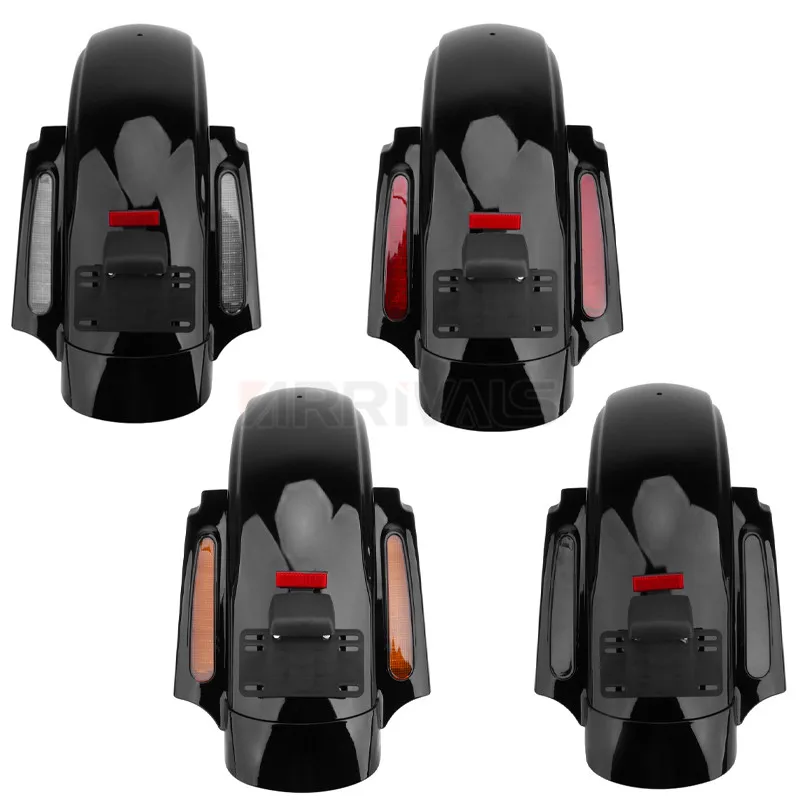 Pre Harley Touring Street Glide Electra Glide Road King Fltrx 2009 Later LED LED CVO STYLE Zadný blatník