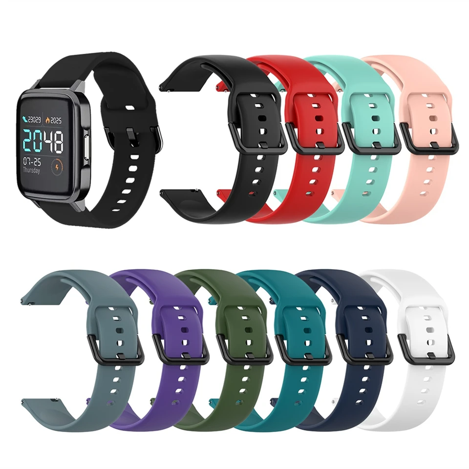 Pre Haylou LS02 WatchBand pre Xiaomi Haylou LS02 20 mm Silikónový športový náramok s remienkom na náramok pre Huawei Watch GT2 42 mm koreňový opasok