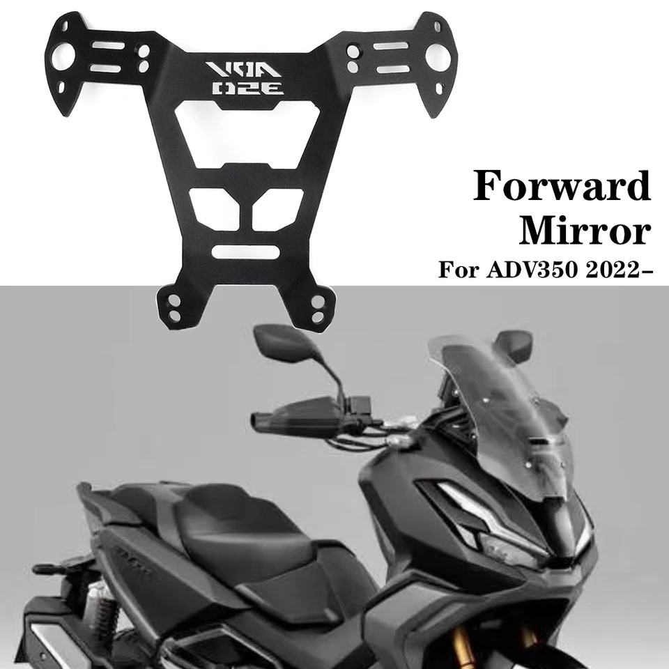 Pre Honda Adv350 Adv350 Adv 350 2022 2023 2024 Adaptér držiaka na spätný pohľad na motocykle Motorycle Pohybujúca držiak na bok