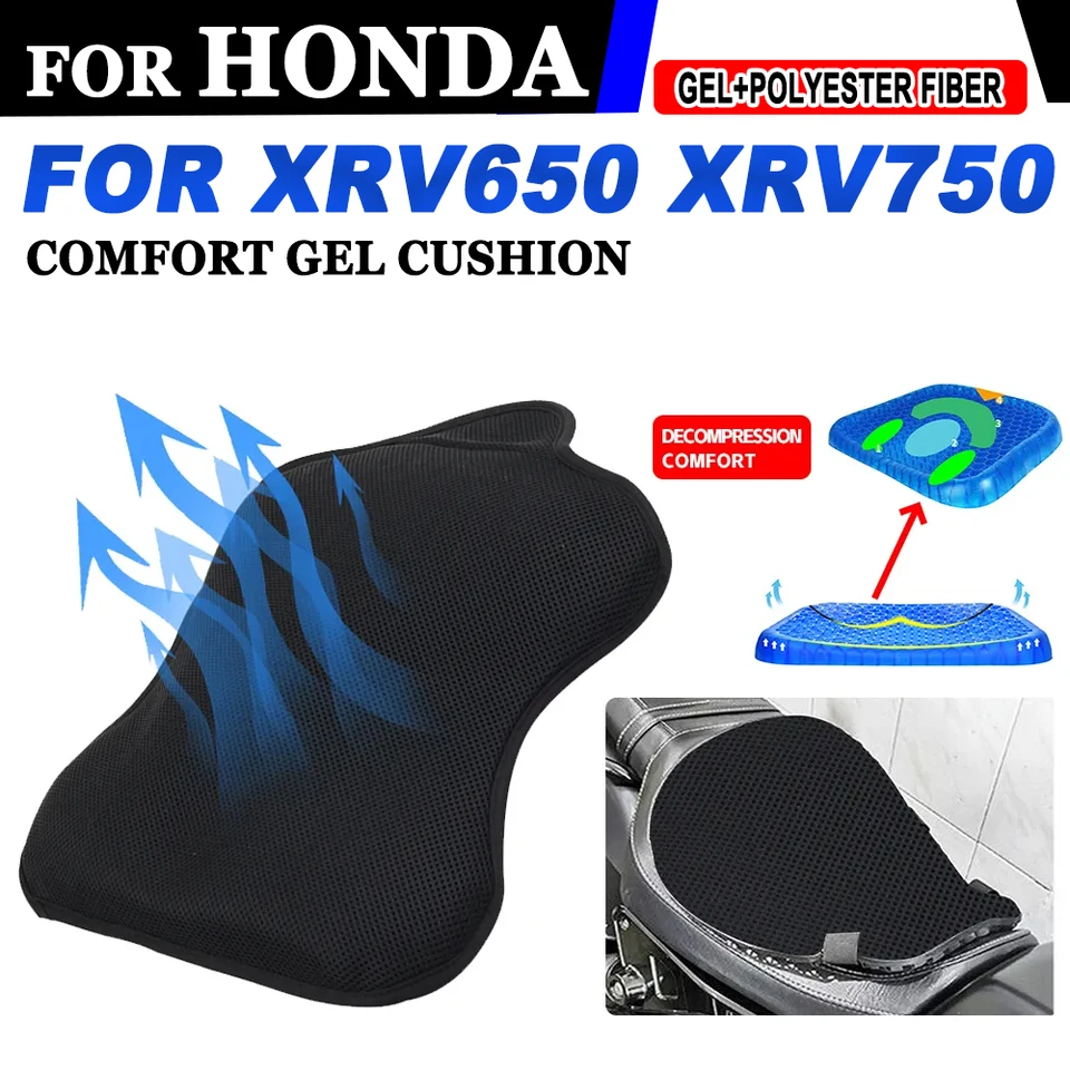 Pre Honda Africa Twin XRV650 XRV750 XRV 650 XRV 750 Motocyklové príslušenstvo Priedušný tlak reliéf GEL SEAT SEAT COPLE