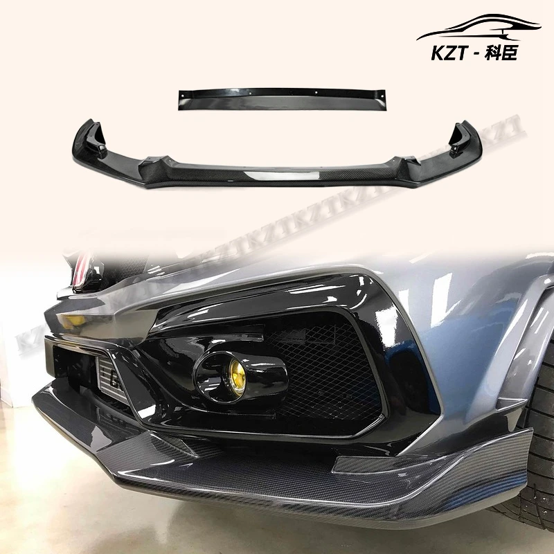 Pre Honda Carbon Fiber 17 Award Civic Type R FK8 VRSAR2 Front LIP 2PCS (s IC plášťom) Vysoko kvalita