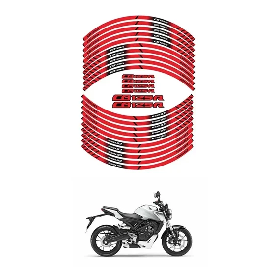 Pre Honda CB125R Motocyklové diely obrysové nálepky na dekoráciu - a