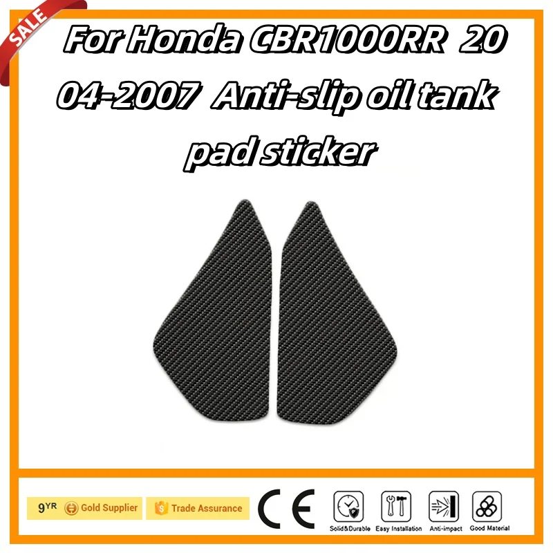 Pre Honda CBR1000RR CBR 1000 RR 2004-2007 Čierne nálepky na čierne nálepky 3D nálepky palivové plynové nálepky