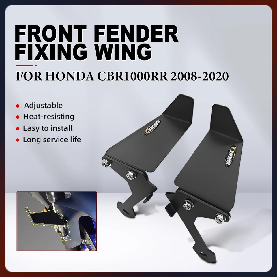 Pre Honda CBR1000RR CBR1000 RR 2008-2020 Motocykel Fender Fire Wings Hliník nastaviteľné aerodynamické bočné krídla