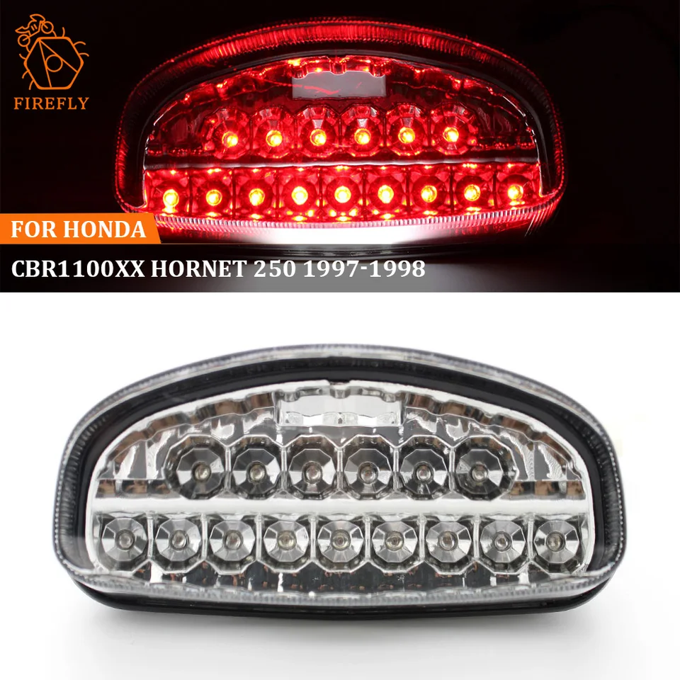 Pre Honda CBR1100XX Hornet 250 1997-1998 Hornet 600 1998-2003 Motocyklové žiarovky Lntegrované LED LED zadné odbočka Tail Stop Svetlo