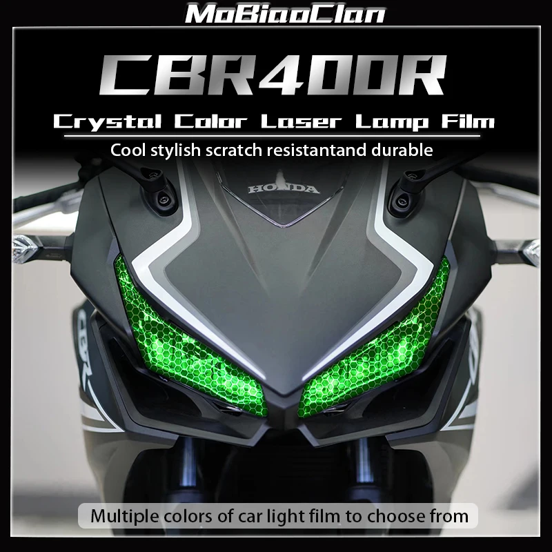 Pre Honda CBR400R Svetlomety na ochranu motocyklov Taillights s plástovými laserovými filmami