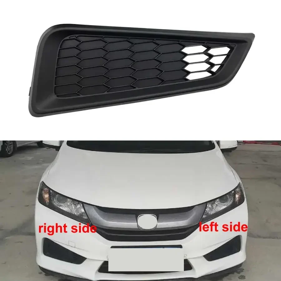 Pre Honda City 2015 2016 2017 2018 2018 FOG Light Frame Vent CAR GRILLA Automatický predný nárazník Hnacie žiarovka