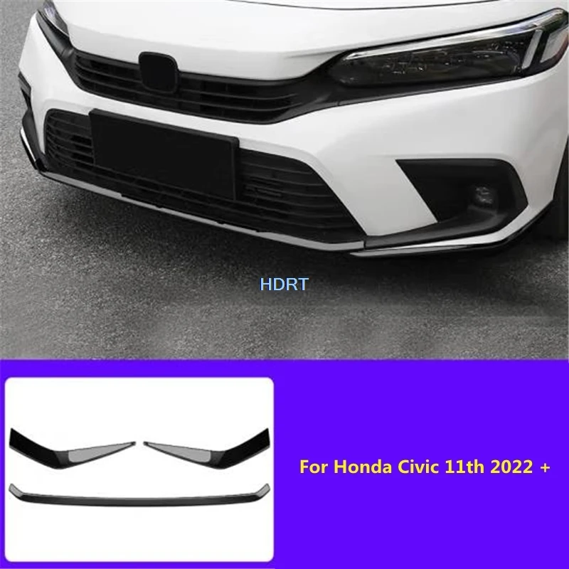 Pre Honda Civic 11. 2022 + Styling automobilu predná tvár Rohový nárazník Folding Racing Grille Trip Strip Cover Sticker Automatické príslušenstvo