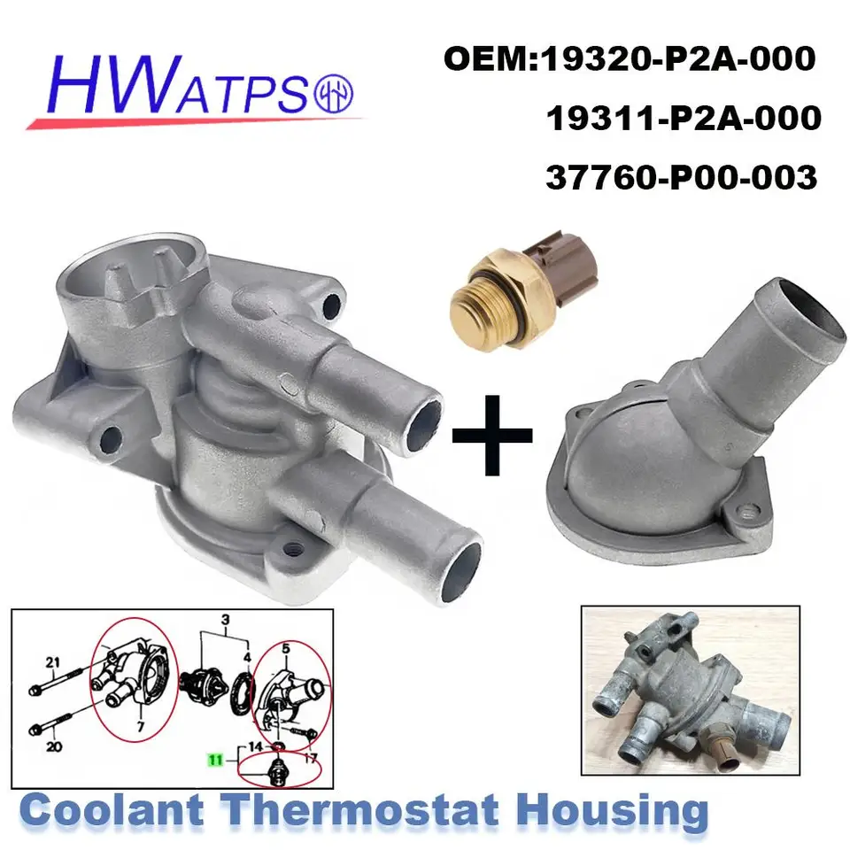 Pre Honda Civic Ferio HR-V Logo Partner Capa Ballade Domani Integra SJ Thermostat Housing 19320p2a000 19311p2a000 37760p00003