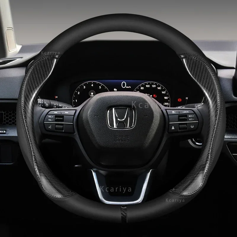 Pre Honda Civic Fit Jazz Accord Pilot Passport Stepwgn CRV BRV HRV Insight 38cm automobilový štýlový kožený kryt volantu