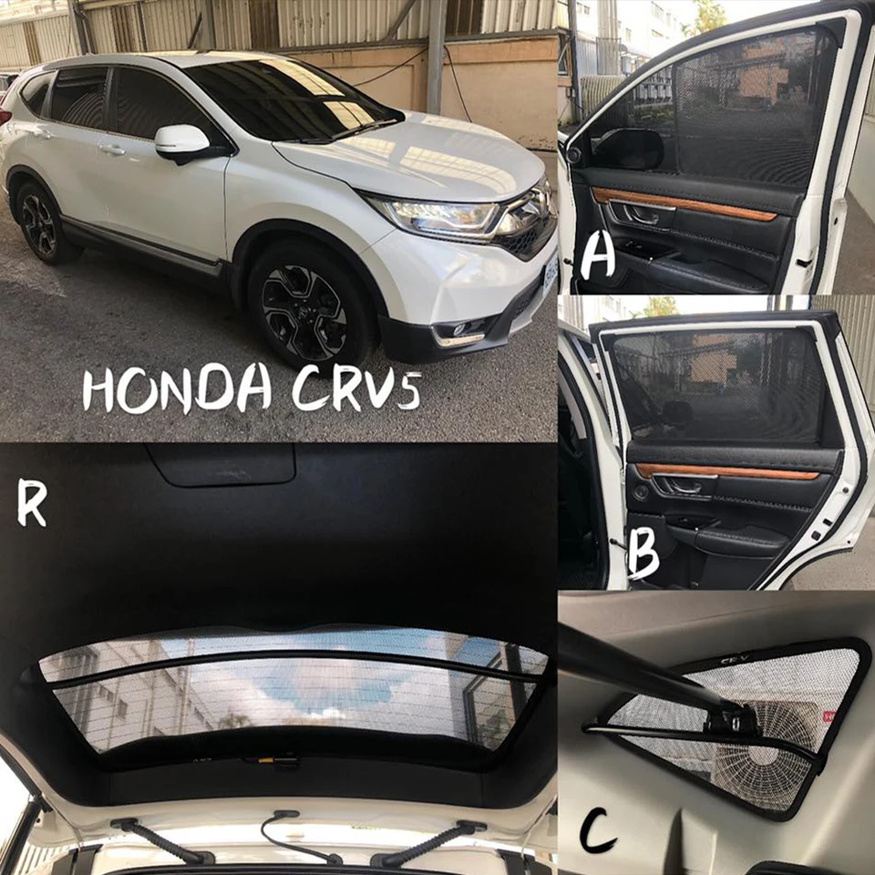 Pre Honda CR-V 5. CRV 2016-2022 Magnetické auto Sunshade Sunsor Priede predné čelné sklo oponu Zadná strana detského okna Slnečný tieň slnečného tieňa