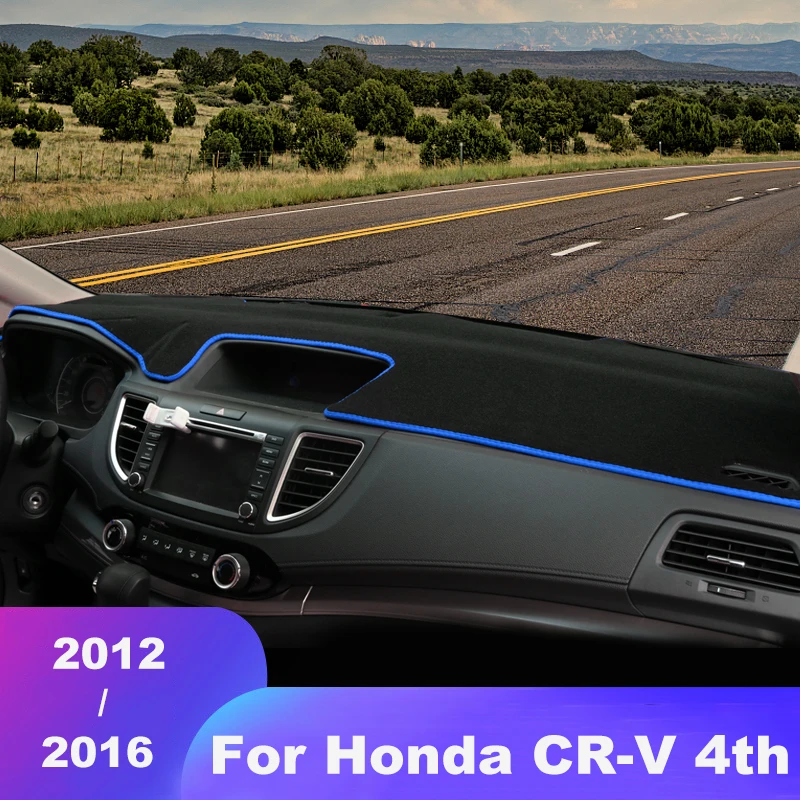 Pre Honda Cr-V Crv Cr V 4. 2012 2013 2014 2015 2016 Covery na autá Dashboard Vyhnite sa ľahkému podložke Sun Shade Anti-UV Carpets, ktoré nie sú koberce, nekĺzajúca rohož