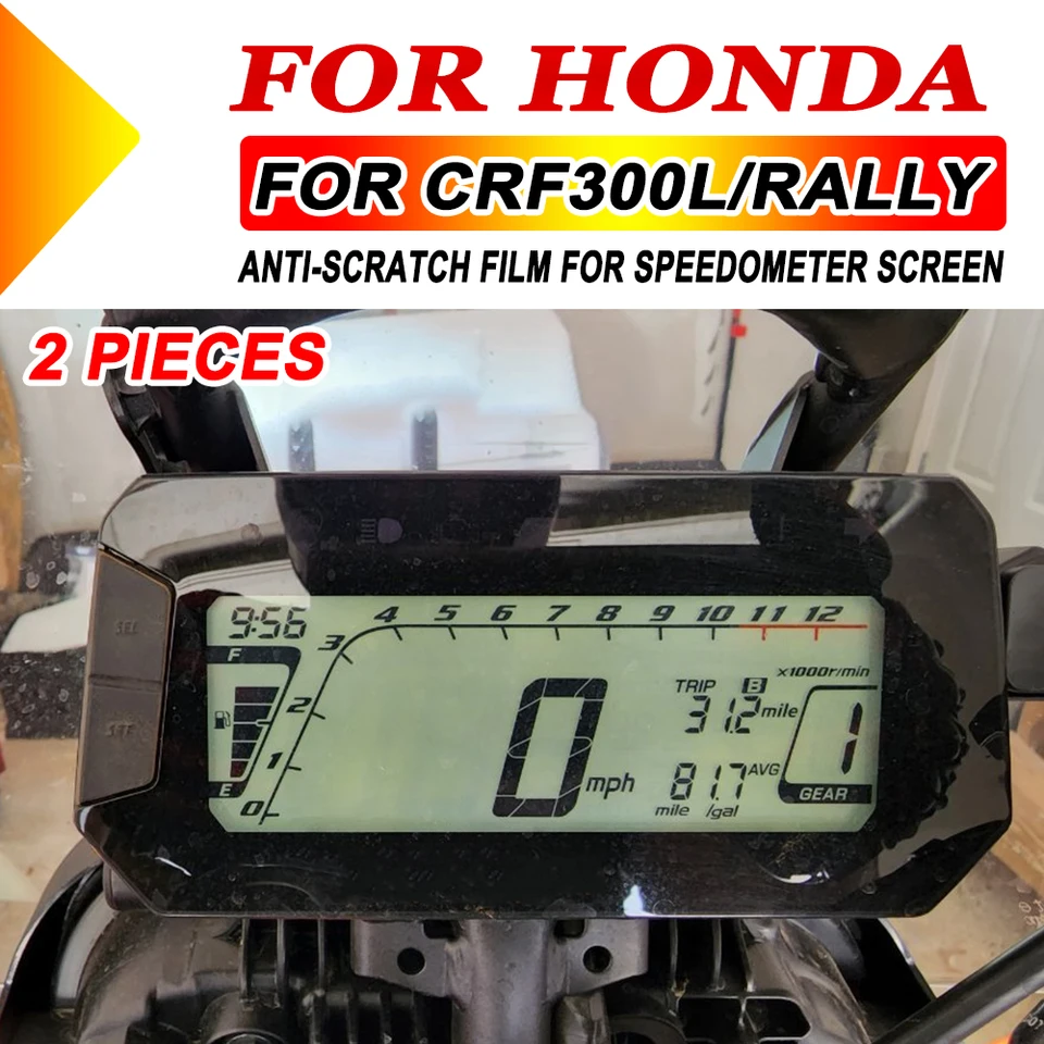 Pre Honda CRF300L CRF300 RALLE CRF 300L 300 Motocyklové príslušenstvo Anti Scratch Dashboard Protection LCD Ochrana filmu LCD
