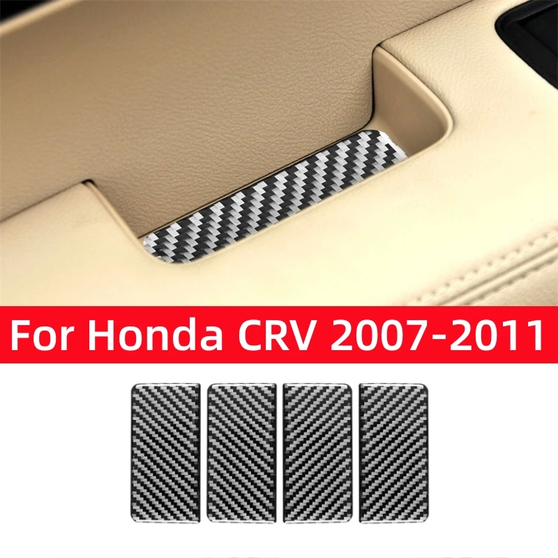 Pre Honda CRV 2007 2008 2009 2011 2011 Príslušenstvo Doplnky Interiér uhlíkových vlákien Storage Box Dekoratívny tesnovací kryt Tesn