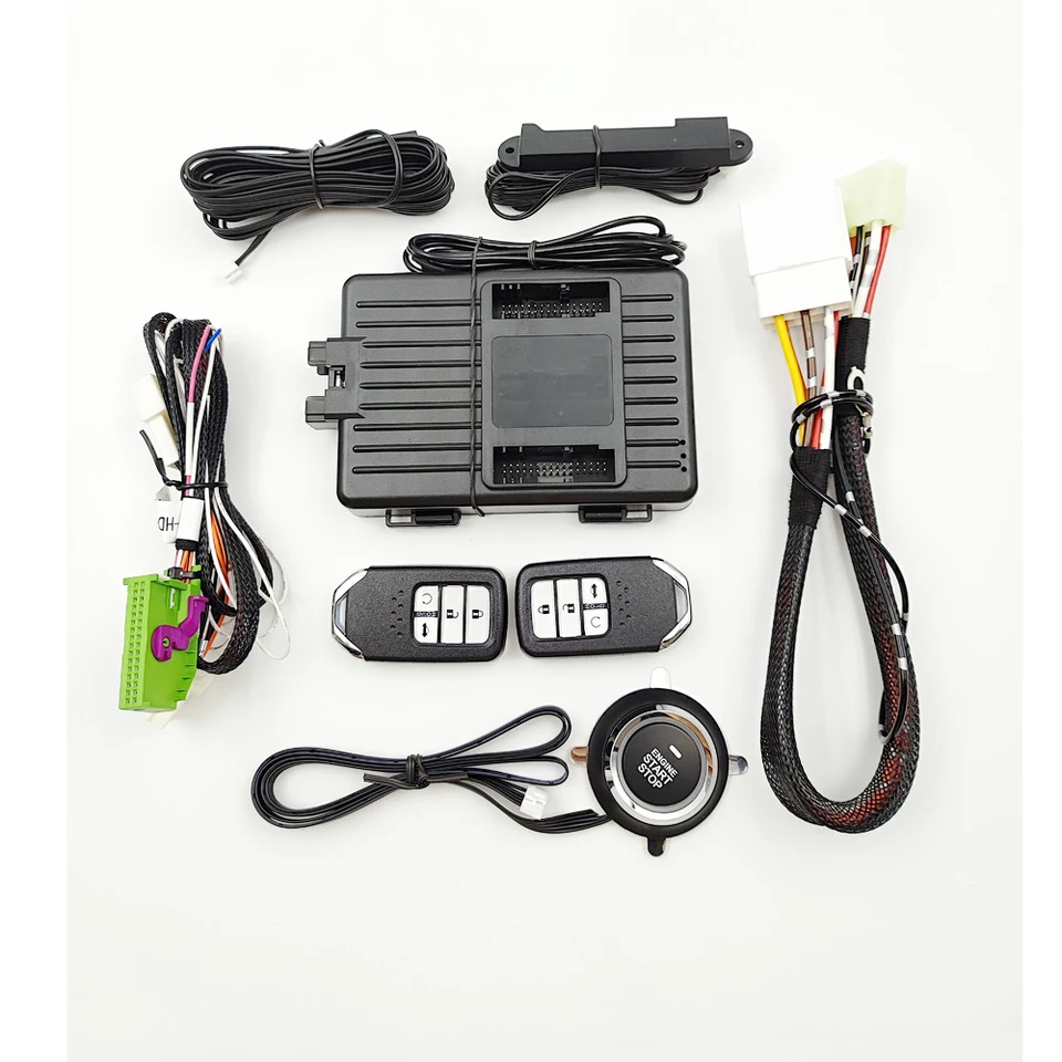 Pre Honda CRV 2012 2013 2014 Aktualizácia tlačidla Motor Stop Stop Stop Dmote Starter PKE Keyless Go Vstúpte Aplikácia Diaľkové ovládanie