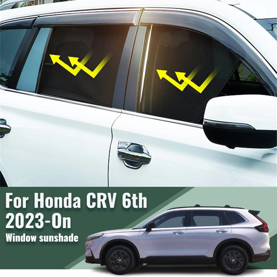 Pre Honda CRV CR-V RS ⅵ 2023 2024 Zadné bočné okno Slnko tieň Priečkový automobil Sunshade príslušenstvo predné čelné sklo závesu vozidla