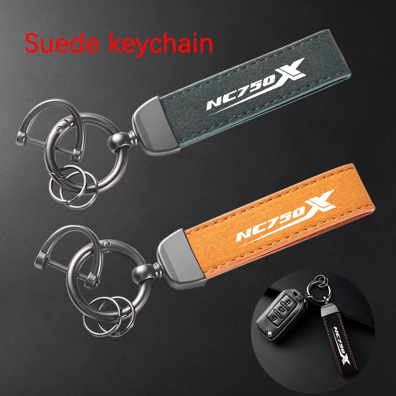 Pre Honda NC750X NC 750X NC750 x 2014-2024 Príslušenstvo vysokokvalitný kožený semišový keychain motocyklový prsteň