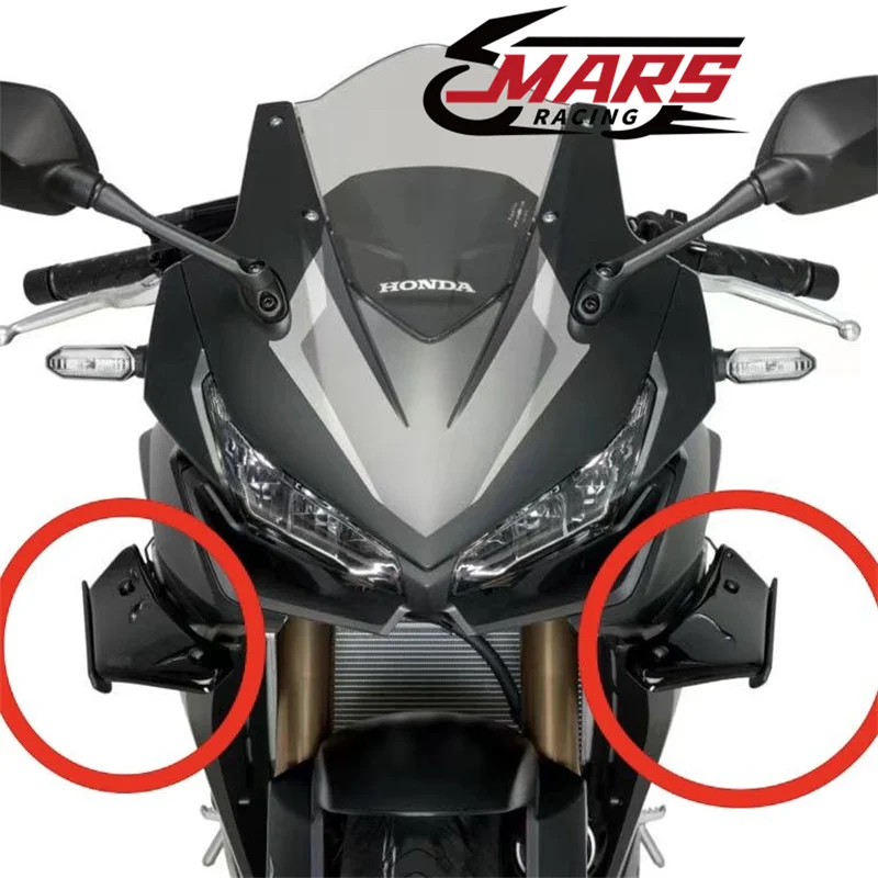 Pre Honda New CBR500R CBR500R 2019-2022 2023 Motocyklové príslušenstvo Front Light Svetlo bočné krídlo krídla vetra plutvový kryt SPOILER ORIS