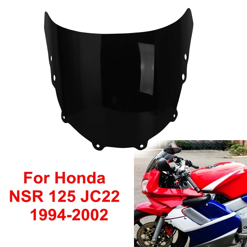 Pre Honda NSR 125 JC22 Foxeye 1994-2002 Černé deflektory vetra NSR125 Touring Outfer Outer Viser Cover Squering.
