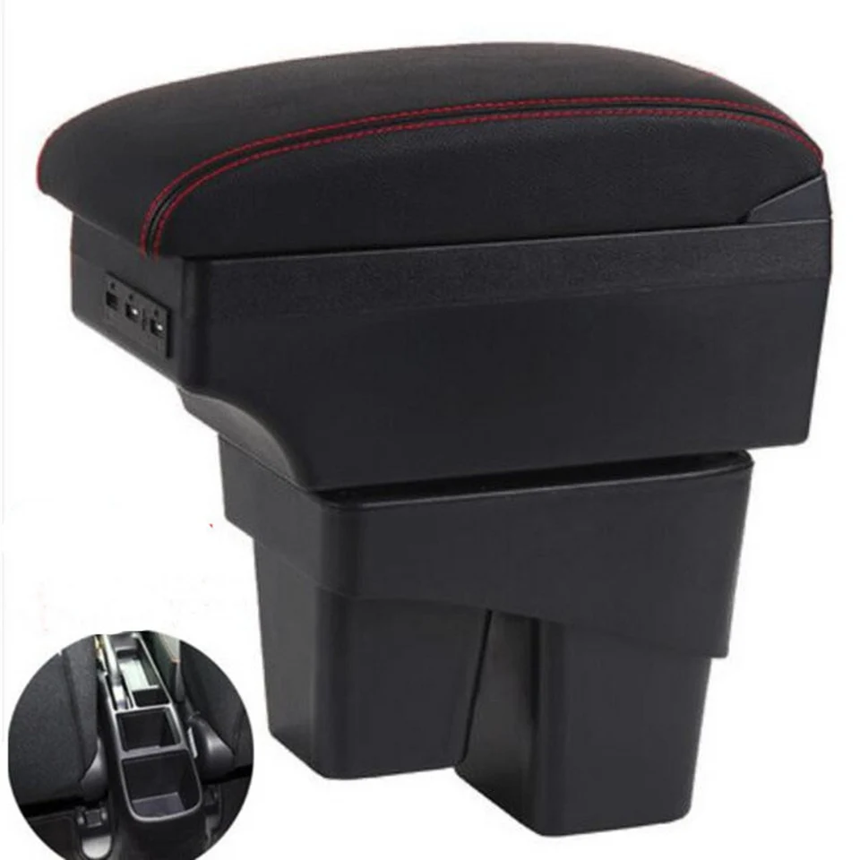 Pre Honda WRV lakťovú skrinku Central Store Content Box s rozhraním USB