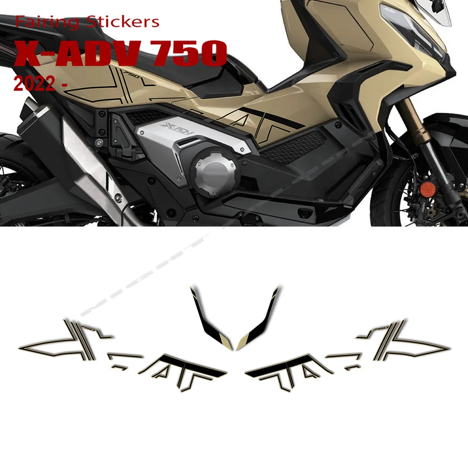 Pre Honda X-Adv 750 x Adv 750 2021 2022 2023 2024 Sticker ochrany proti štrbine XADV 750 Nálepka na nálepku PVC PVC