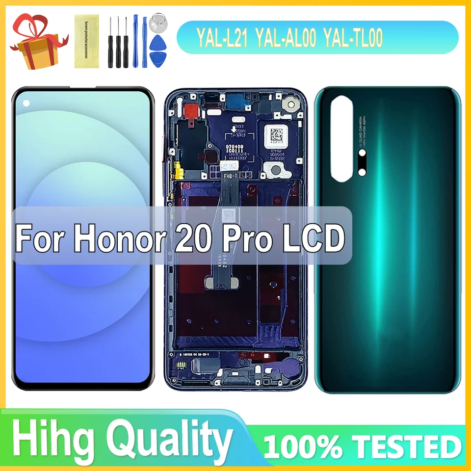Pre Honor 20 Pro LCD obrazovka + Displej DIGITIZERU DIGITIZERU 2340*1080 YAL-AL10, YAL-L41 pre Honor 20 Pro LCD displej obrazovky