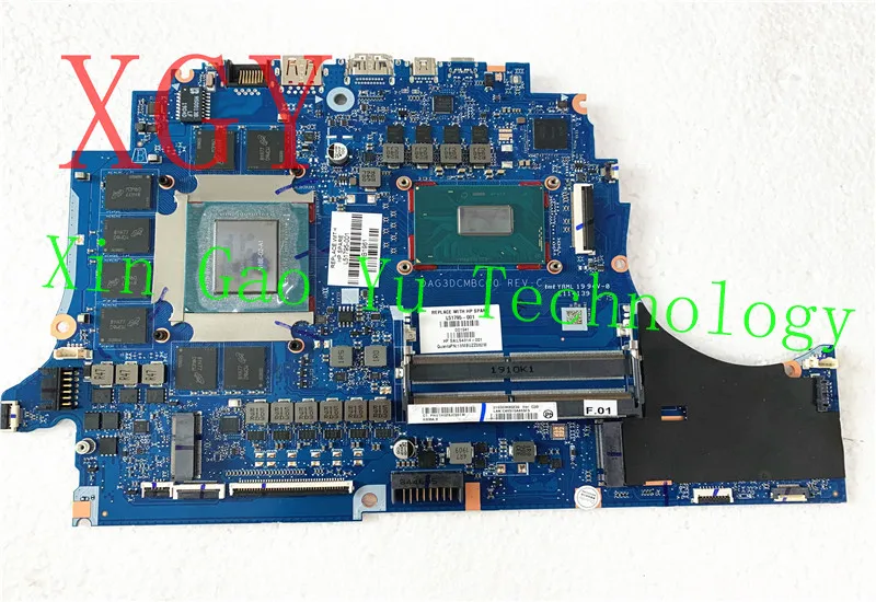 Pre HP 15-DC základnú dosku L51795-001 DAG3DCMBCC0 COM SR3YY I7-8750H RTX2070 100% FUNCIONAND BEM