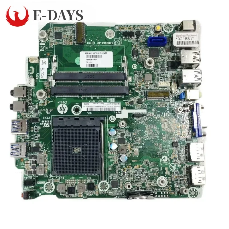 Pre HP ElitDesk 705 G1 DM základná doska 755528-001 hlavná doska DDR3 100% testovaná okhigh kvalita