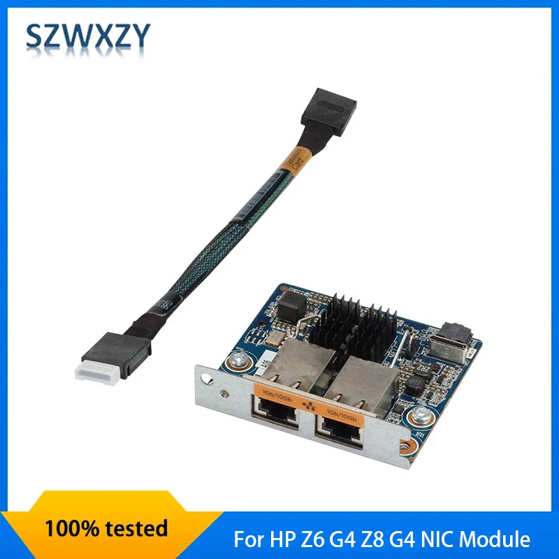 Pre HP Z6 G4 Z8 G4 10GBE Dual Port NIC Modul 844780-001 Karta sieťového rozhrania dva porty RJ45 100% Testovaná rýchla loď